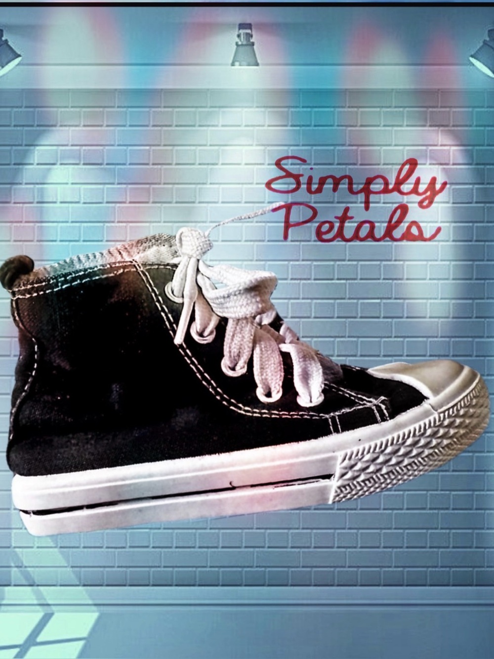 Toddler Black and White High-Top Sneaker by Simply Petals